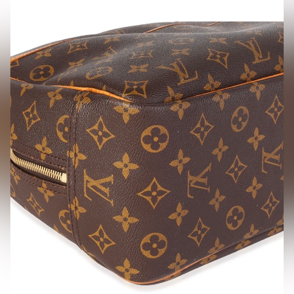 Louis Vuitton Brown LV Monogram Alma Canvas Deauville Bag Satchel Purse - Picture 10 of 11